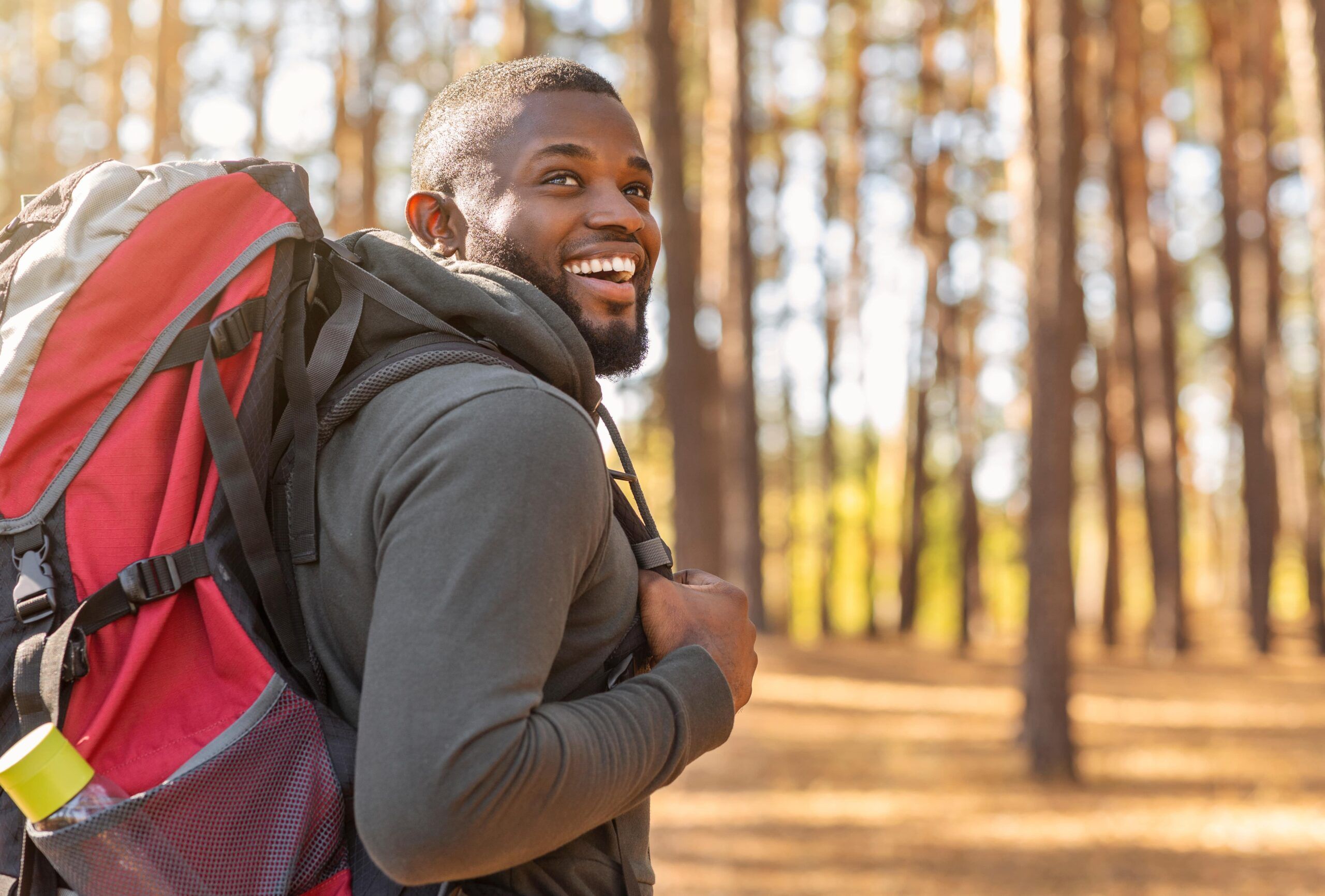 a man enjoys experiential therapy in Boulder, Colorado