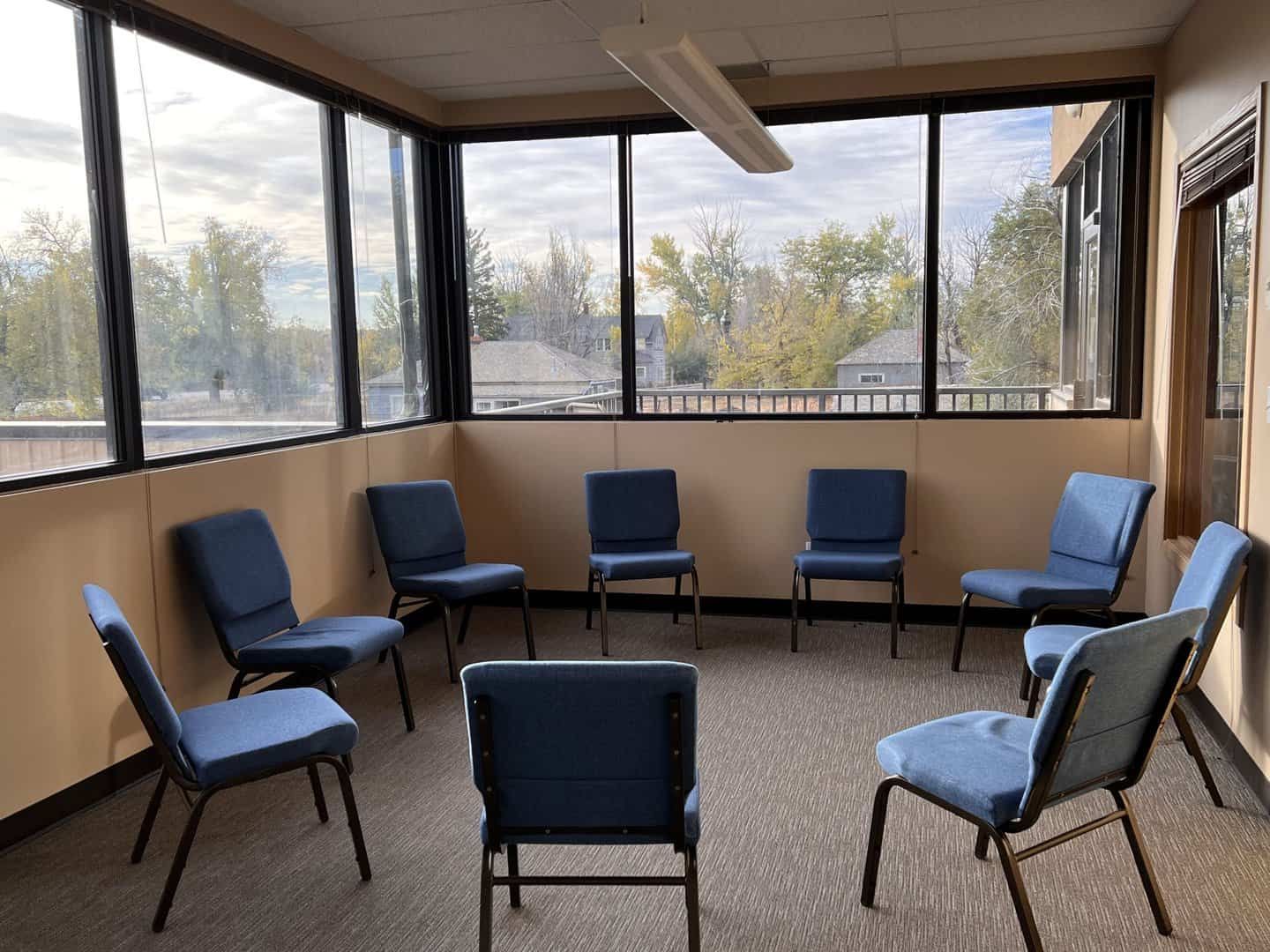 session room for groups and peer support in Boulder, CO