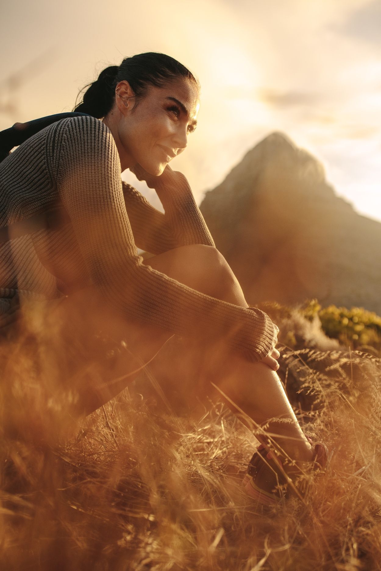 A woman enjoys hiking through experiential therapy at our Northglenn rehab in Colorado.