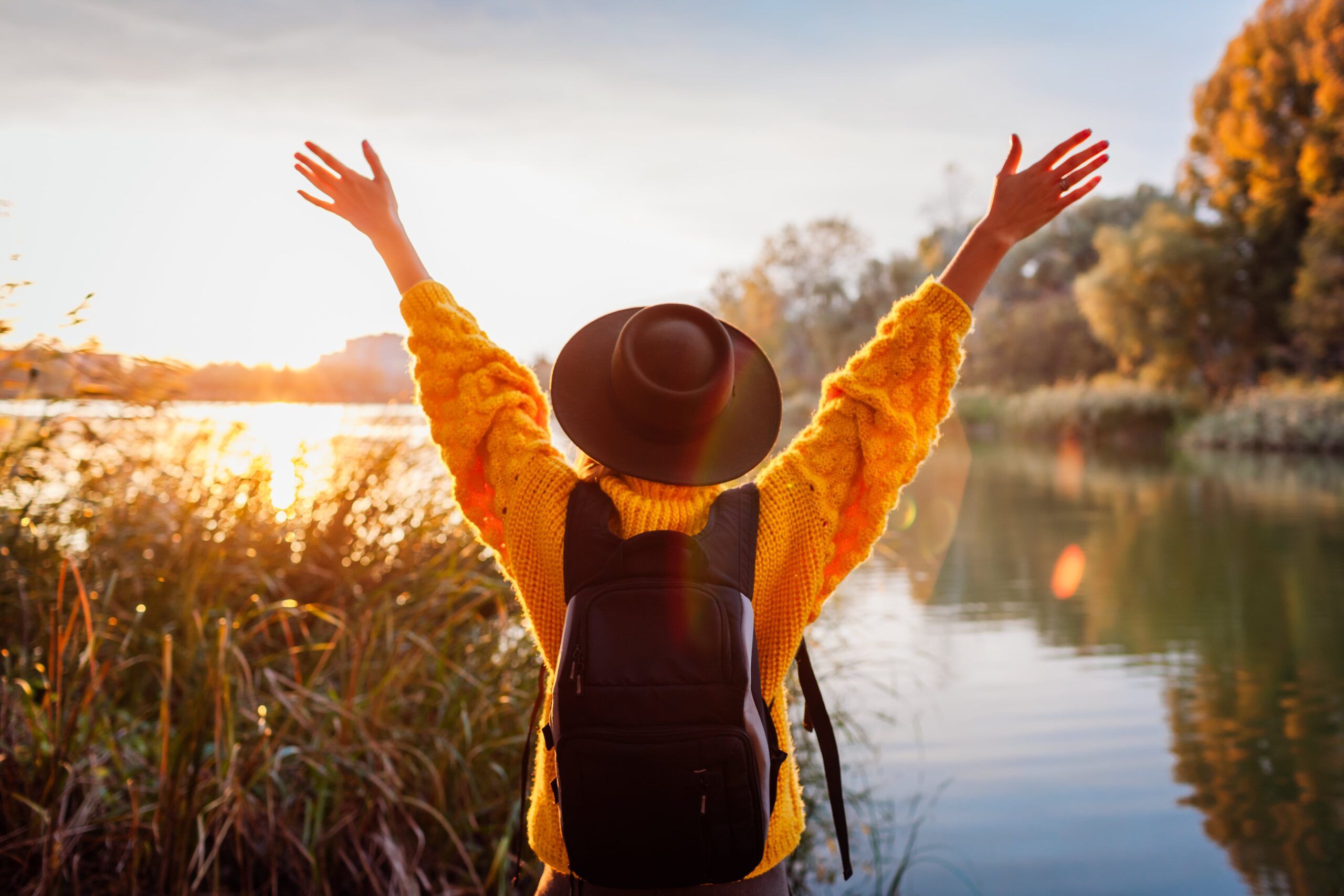 A woman enjoys experiential therapy in Boulder, Colorado