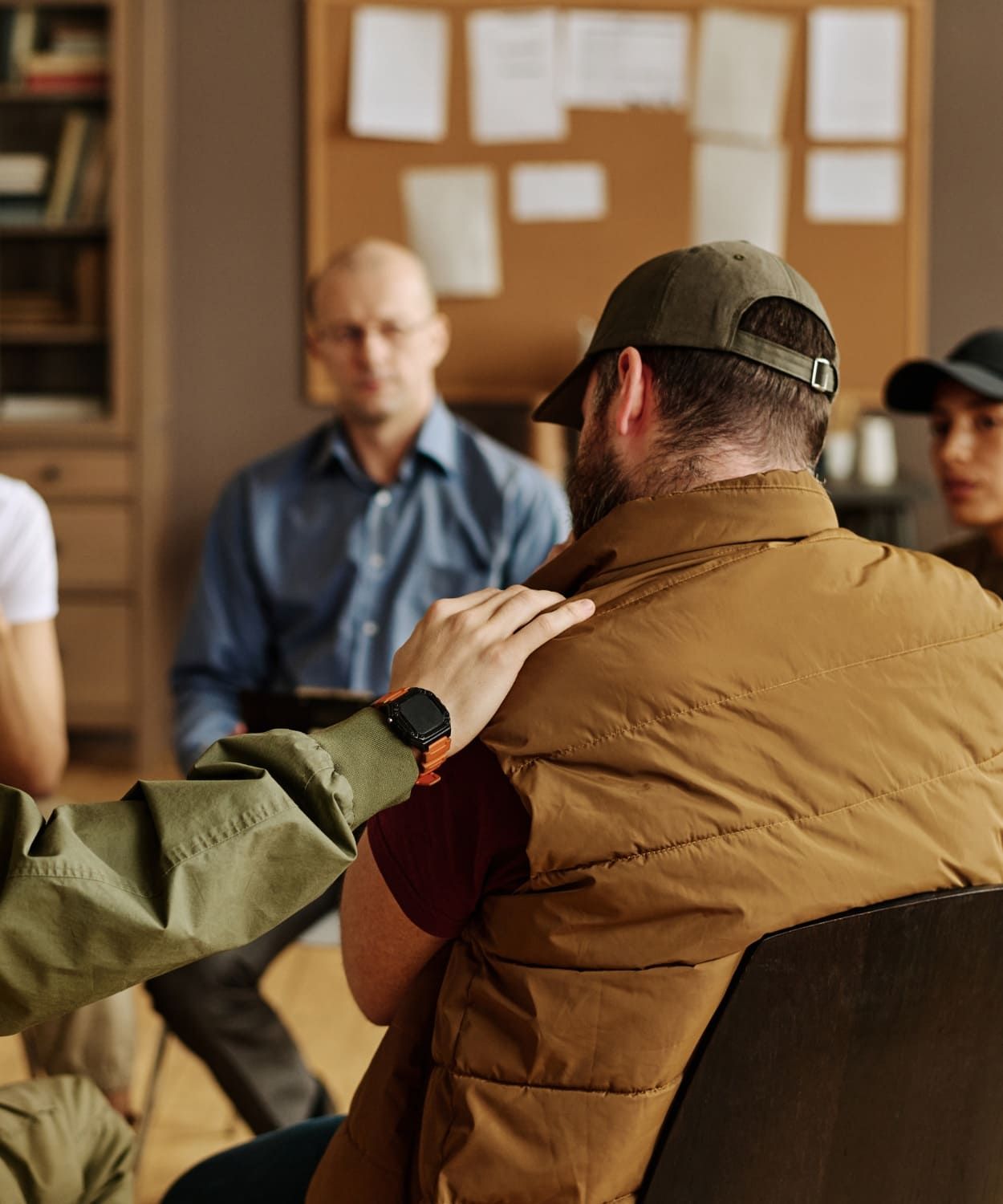 Supportive group therapy session in an Intensive Outpatient Program.