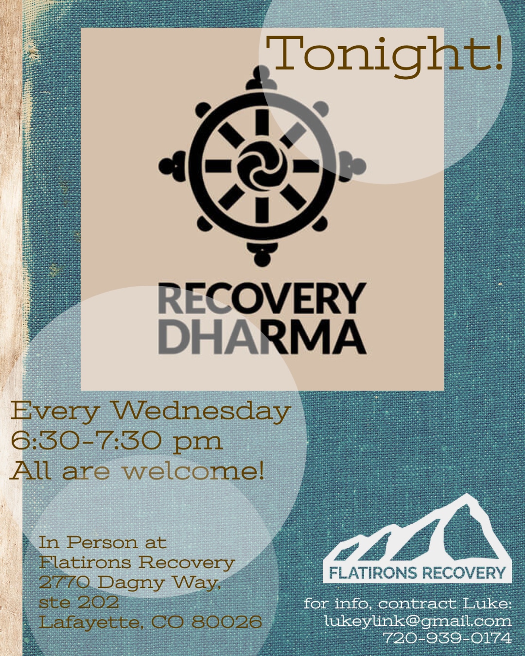 recovery dharma Boulder Colorado