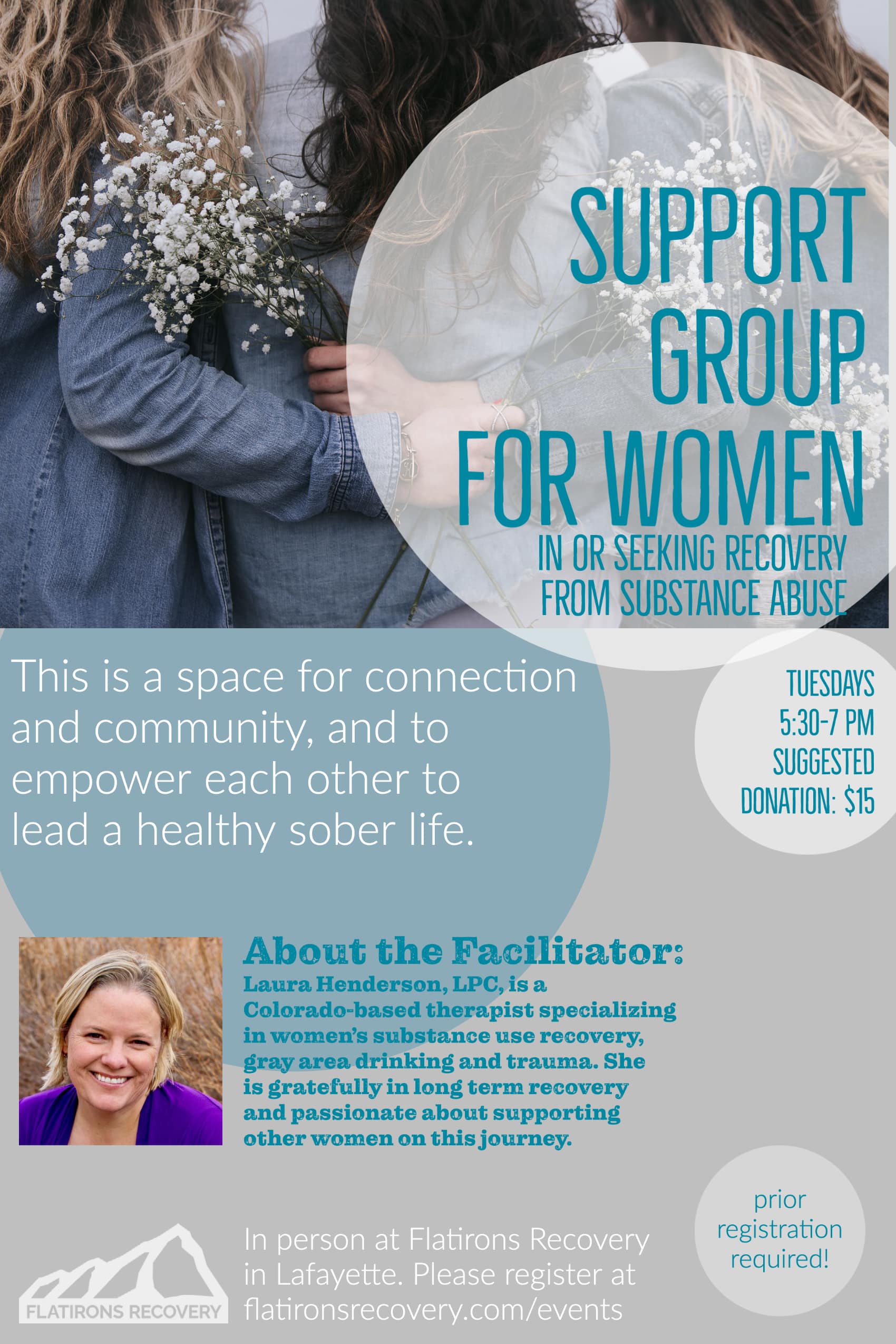 Womens addiction support group Boulder Colorado
