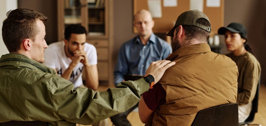 Group therapy during PTSD Treatment in Boulder, Colorado.