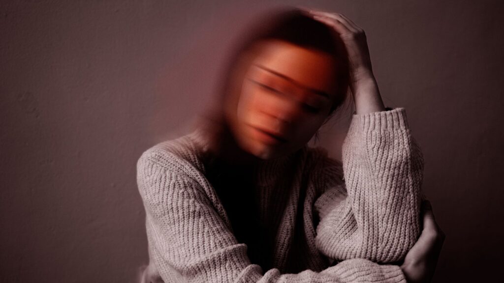A woman dealing with Borderline Personality Disorder.