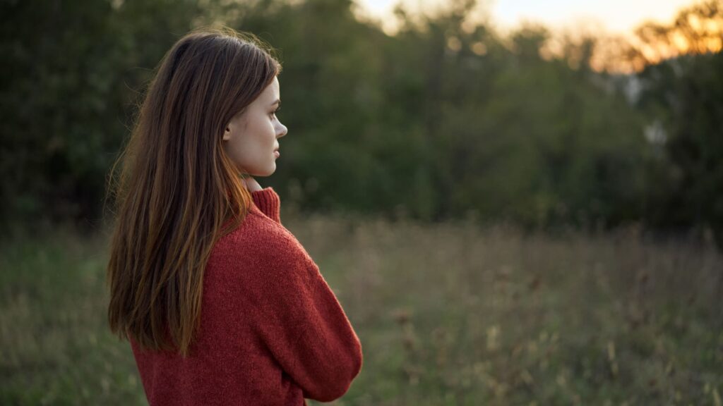 A woman dealing with Panic Disorder.