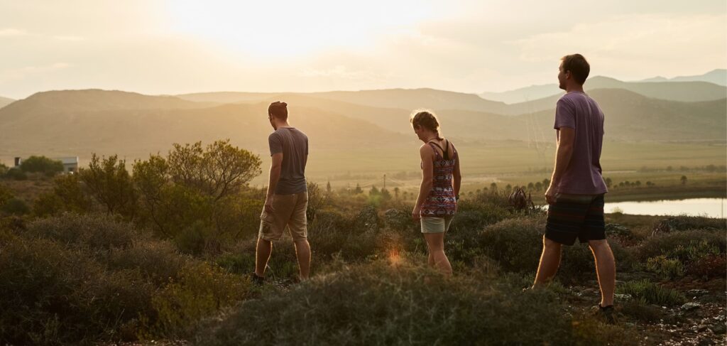 A group enjoys a refreshing outdoor walk during PHP in Boulder, Colorado.