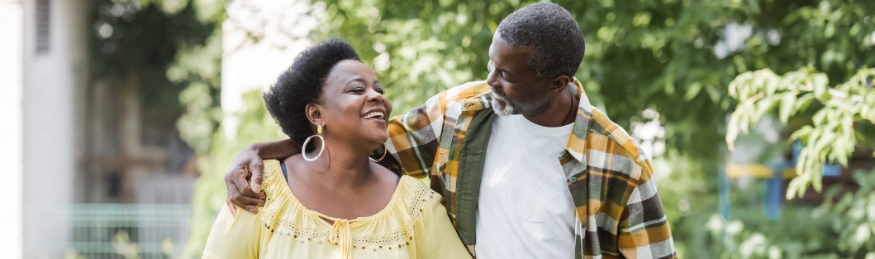 A woman comforts her husband and seeks an intervention to help him recover.