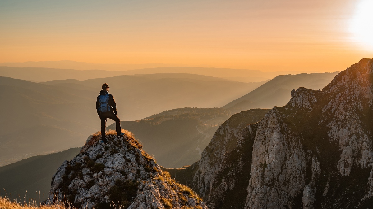 Man experiencing a sense of renewal during the Evening IOP in Boulder, CO.
