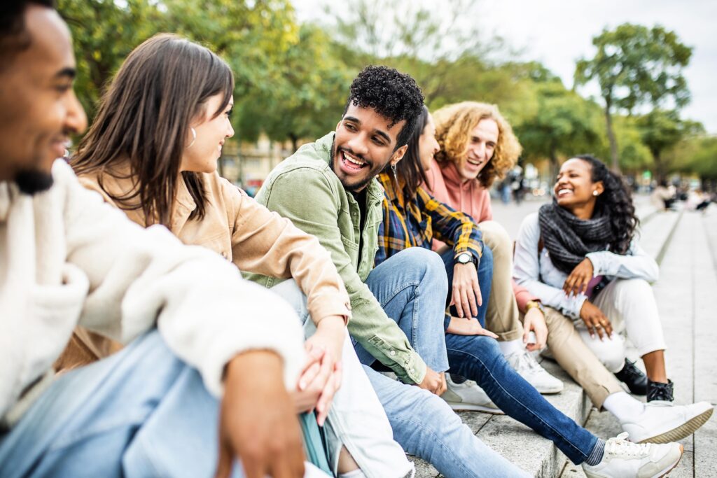 A group of young adults who has found relief through rehab for young adults in Boulder, Colorado