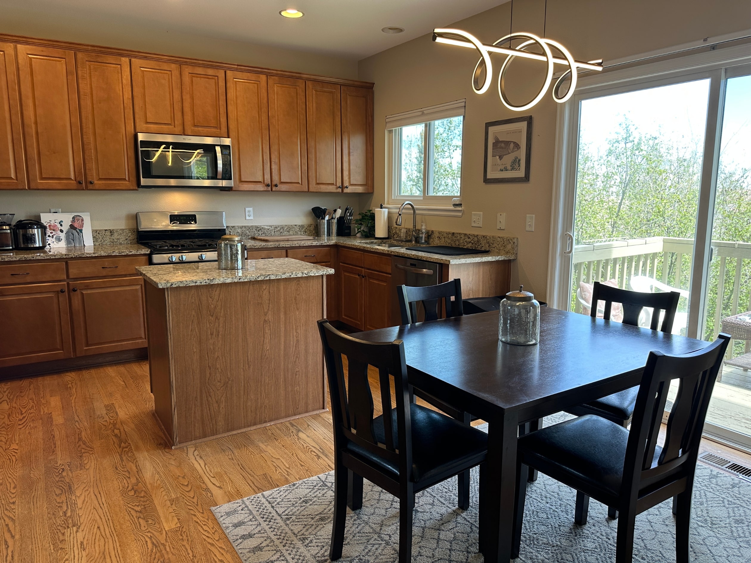 Kitchen area at our sober living for men in Boulder CO