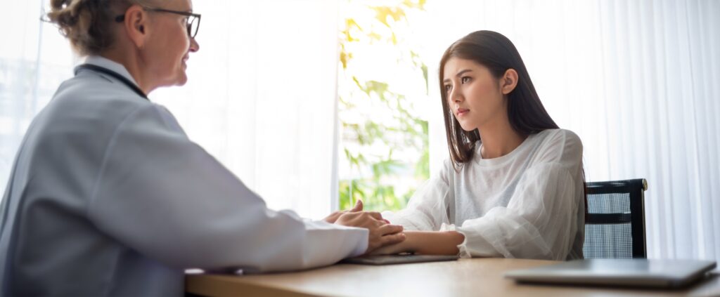 A woman is diagnosed with GAD & discusses options for generalized anxiety disorder treatment in Boulder, Colorado.