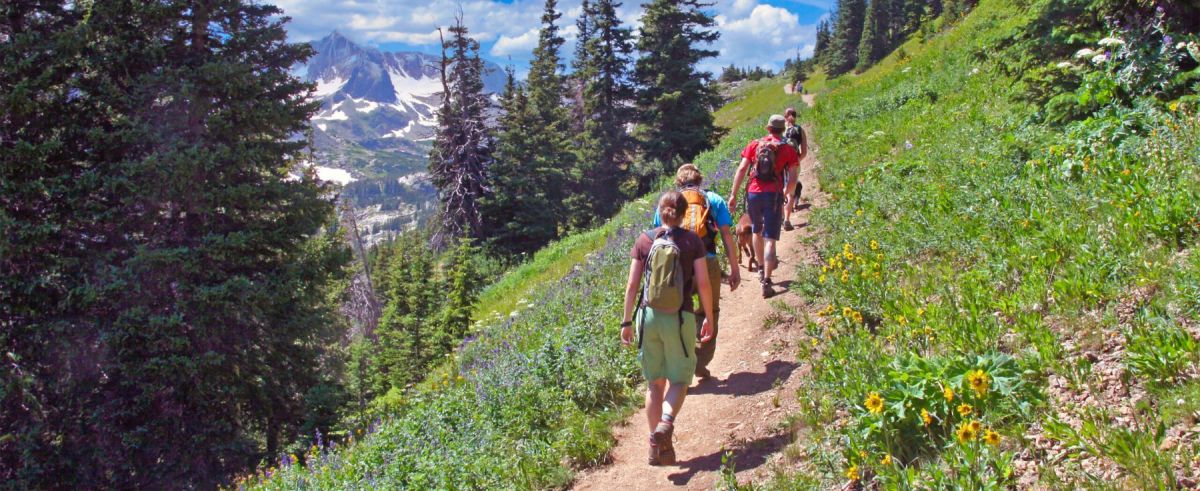 People enjoying adventure-based therapy during luxury rehab in Colorado.