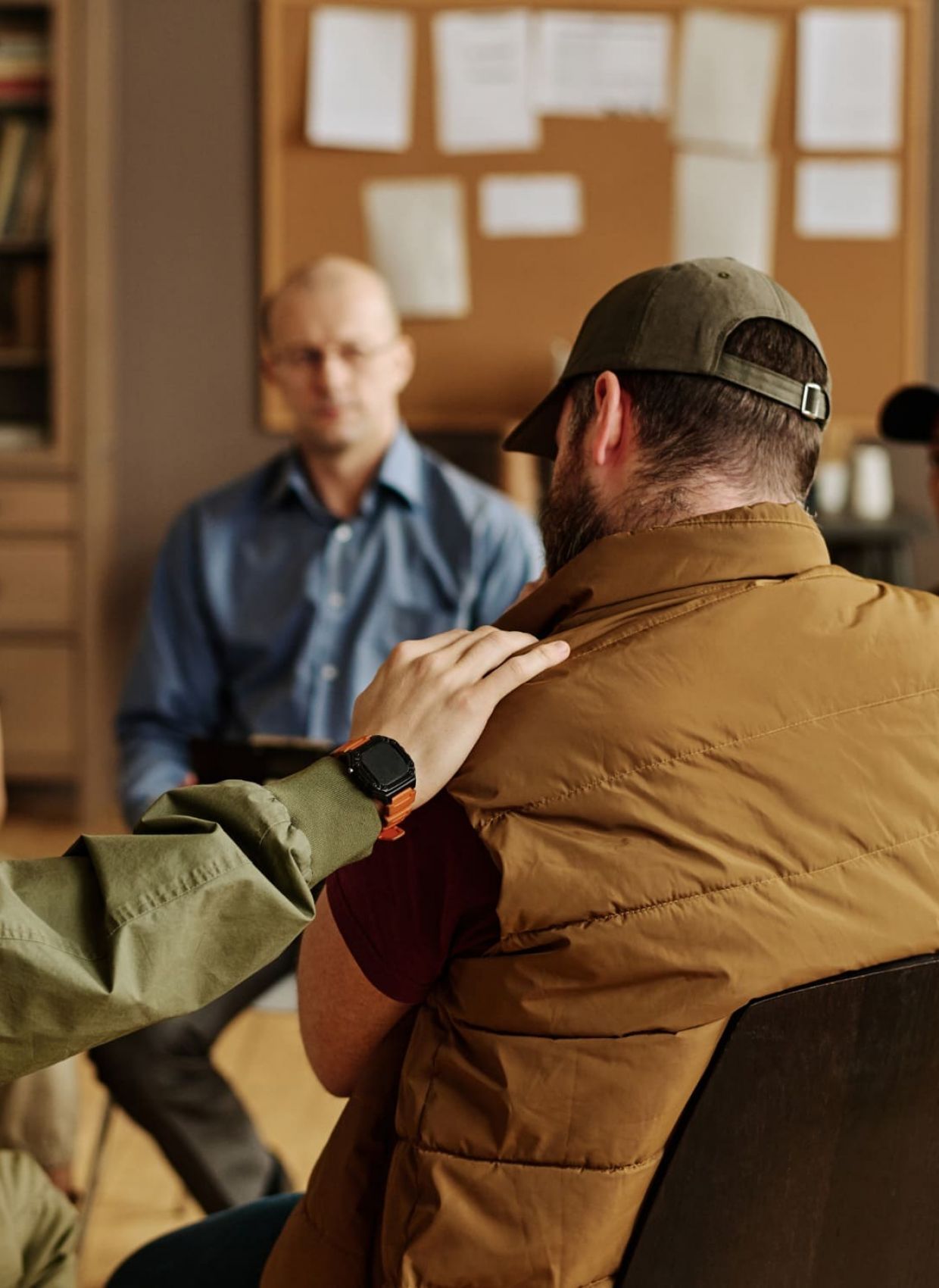 Supportive group therapy session in an Intensive Outpatient Program.